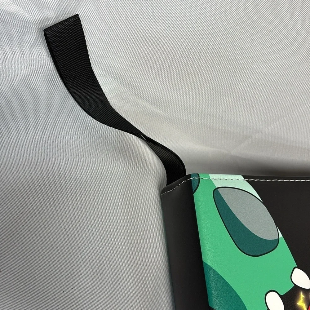 Pokemon colorful  leather Binder full zip and  card holder included New!